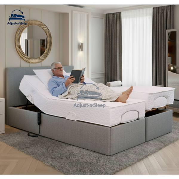 Greymount Twin Motion Bed – Dual Motor Adjustable Bed for Ultimate Comfort & Support | Premium UK Bed